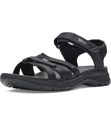 Amazon.com | Teva Women's Grandview Max Sandal, Black 1, 6.5